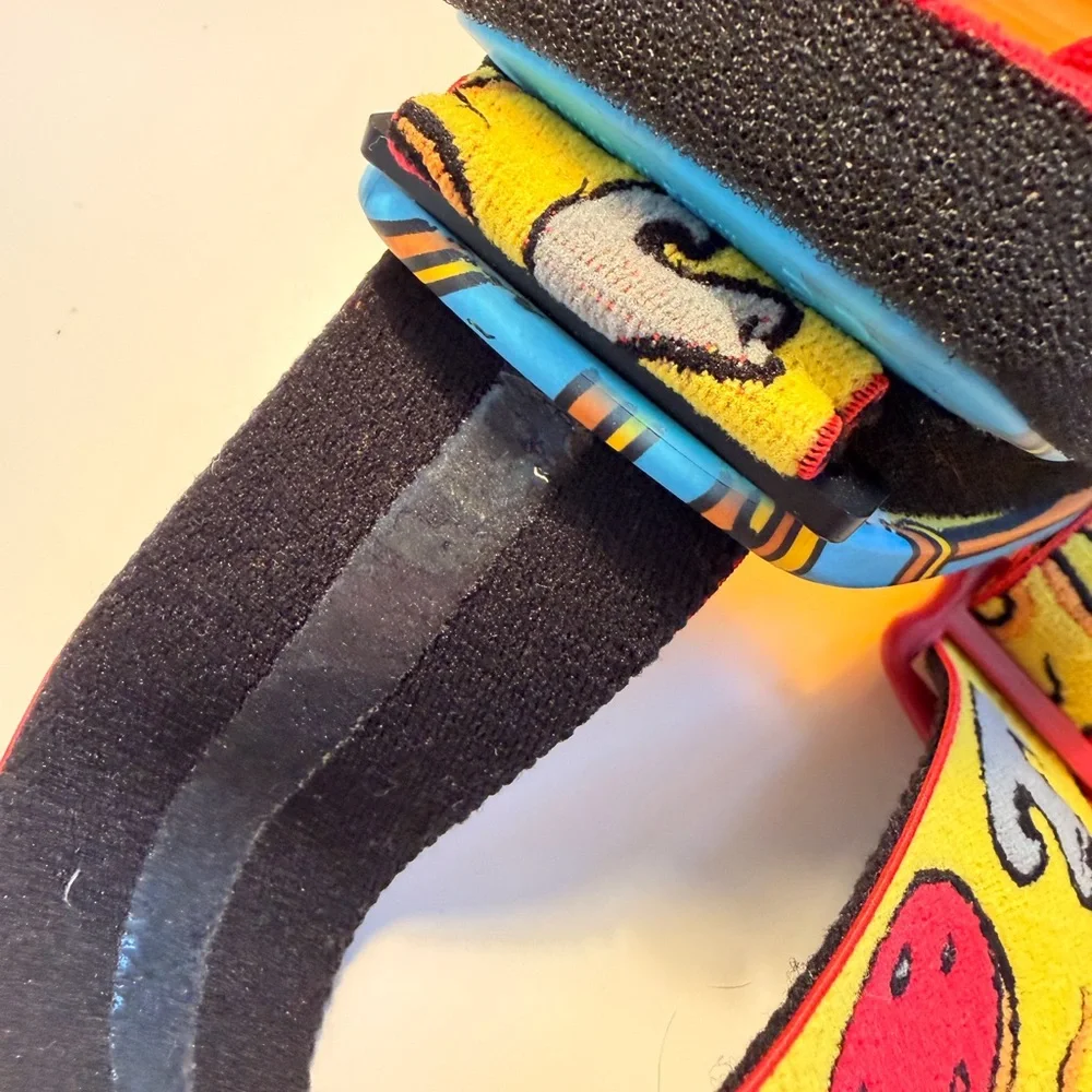 Spy Optic Crusher Elite Ski Goggles JR Youth Orange Lens Multicolor Strap